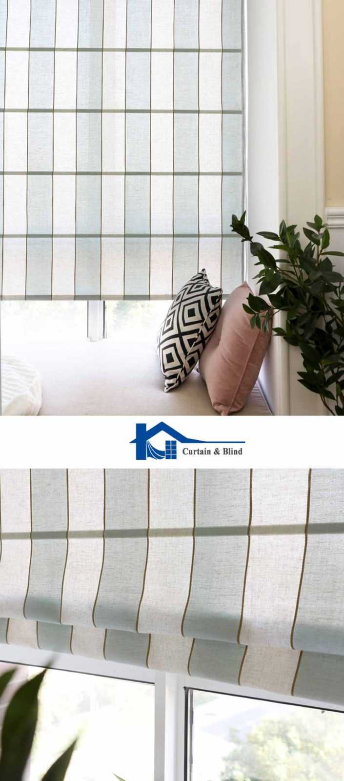 Rèm cửa sổ roman xếp lớp Rèm cửa sổ roman xếp lớp