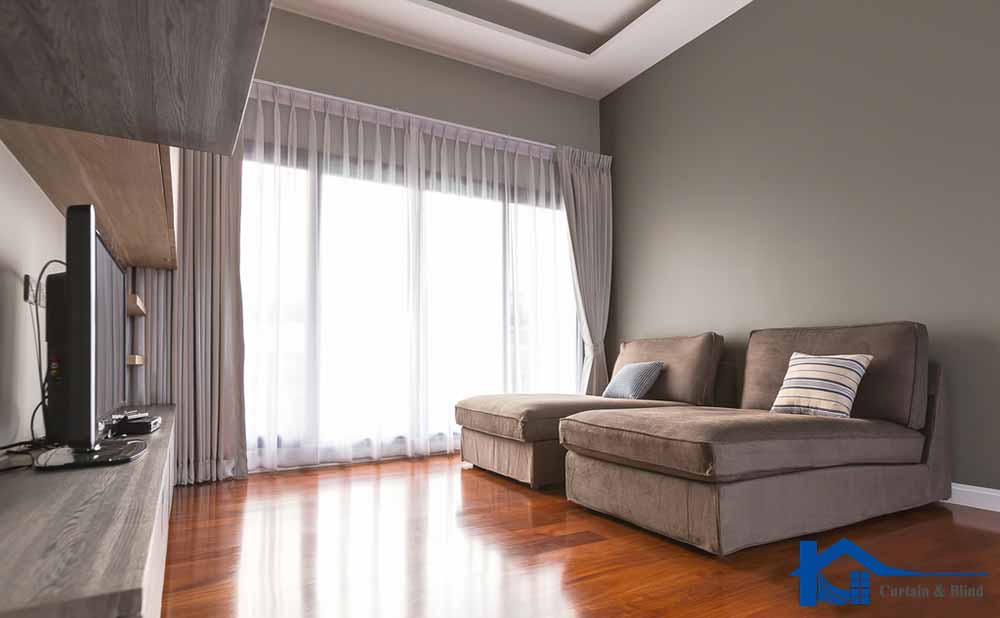 Rèm vải phòng ngủ biệt thự