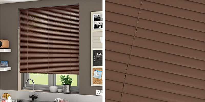 Sáo nhôm ngang màu nâu