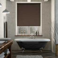 Rèm cuốn màu nâu đậm