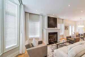 Kết hợp rèm gỗ và rèm vải