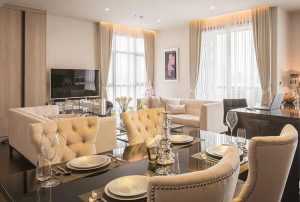 Rèm vải sang trọng cho căn hộ Penhouse