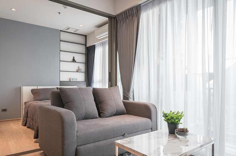 Màn phòng khách 2 lớp hiện đại