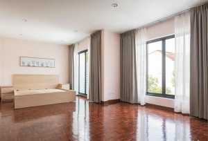 Rèm 2 lớp cho phòng ngủ villa