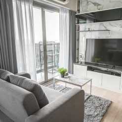 Rèm phòng khách chống nắng 2 lớp