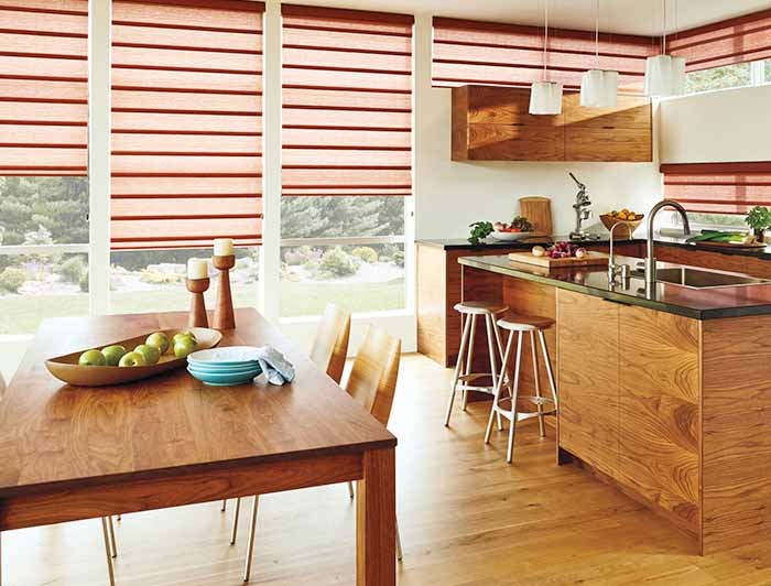 Rèm roman cho phòng ăn nhỏ