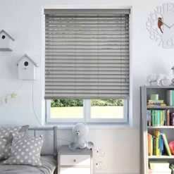 Rèm gỗ cao cấp màu xám