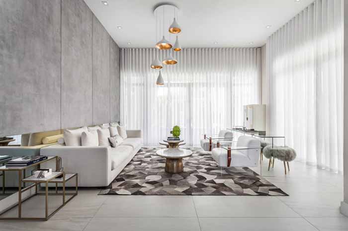 21 thiết kế phòng khách hiện đại màu xám và trắng tuyệt đẹp ...