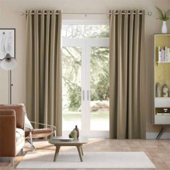 Rèm vải cao cấp màu nâu