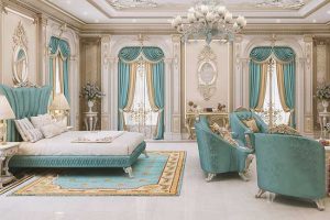 Rèm cửa phòng ngủ biệt thự cổ điển