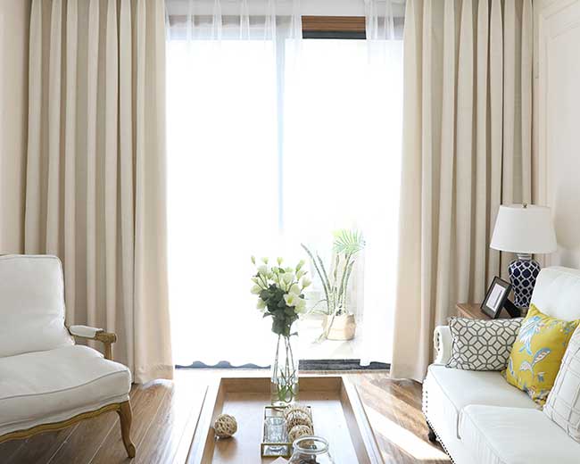 Rèm vải cotton sang trọng