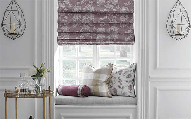 Rèm roman họa tiết thiên nhiên