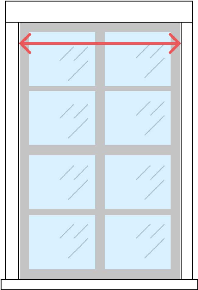Hướng dẫn đo rèm cuốn lắp lọt lòng trong cửa sổ