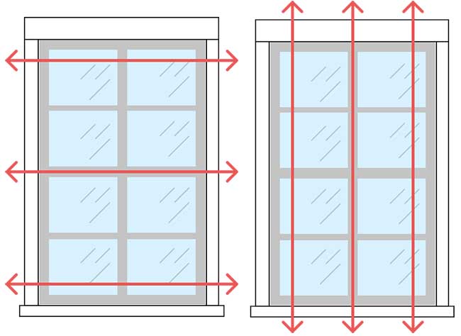 hướng dẫn đo rèm gỗ phủ bì cửa