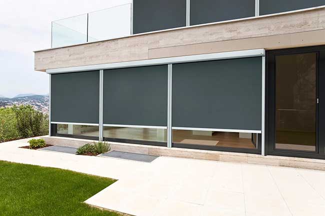 mẫu rèm che mưa nắng ngoài trời